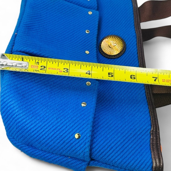 Bath And Body Works Blue Canvas Tote Bag Orange Interior HAS SOME STAINS!READ! - Picture 14 of 14